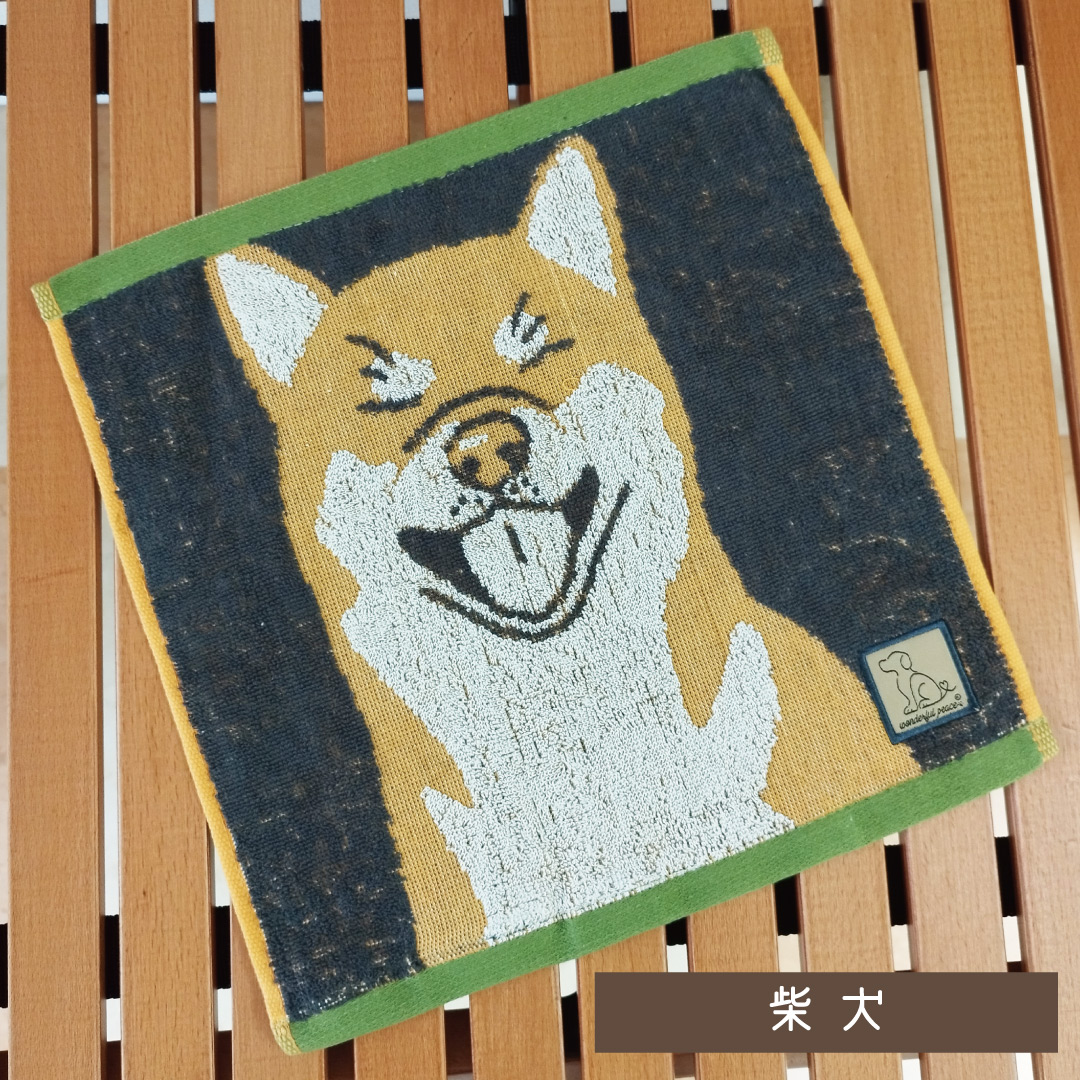 楽天市場】メール便送料無料！wonderful peace ワンコ柄 ハンドタオル