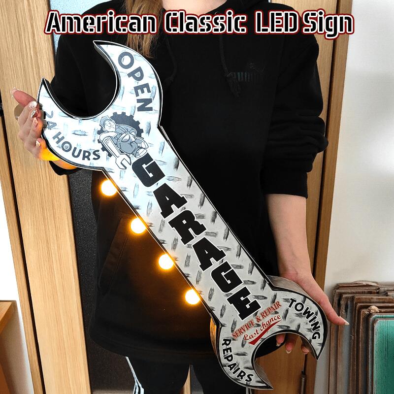 楽天市場】アメリカン クラシック LED Sign GARAGE 電飾看板 ガレージ