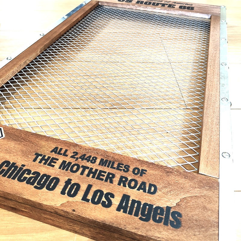 楽天市場】ディスプレイボード DIY ルート66 木製 工具掛け 金網