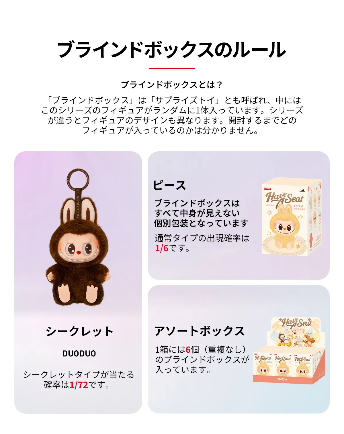 楽天市場】【即納！100％正規品】ラブブ labubu 1個 THE MONSTERS Have