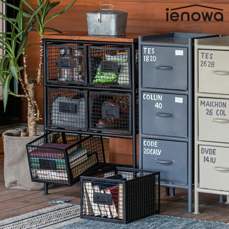 楽天市場】ienowa イエノワ メッシュスチールチェスト 6杯 SFC