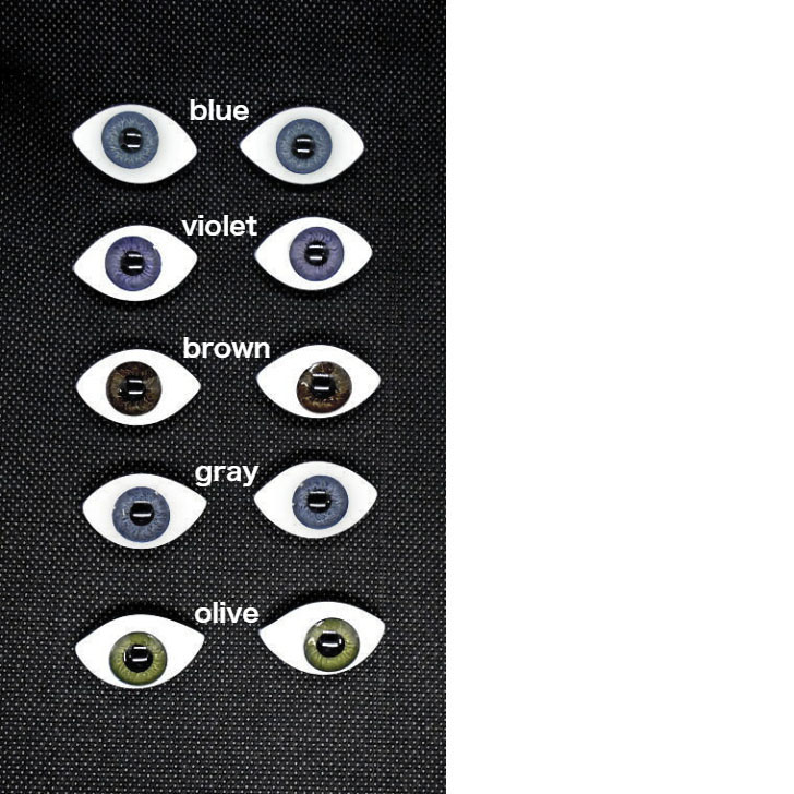 楽天市場】英国ドールアイ・オーバル type8 blue、violet、oliveのみ