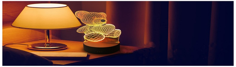 楽天市場】3Dナイトライト イリュージョンランプ 装飾ランプ 3D