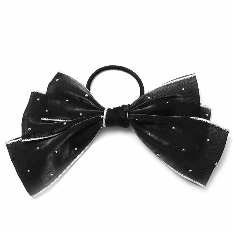 楽天市場】キッズヘアゴム オーガンジーリボン 【C25-23】 トリプル