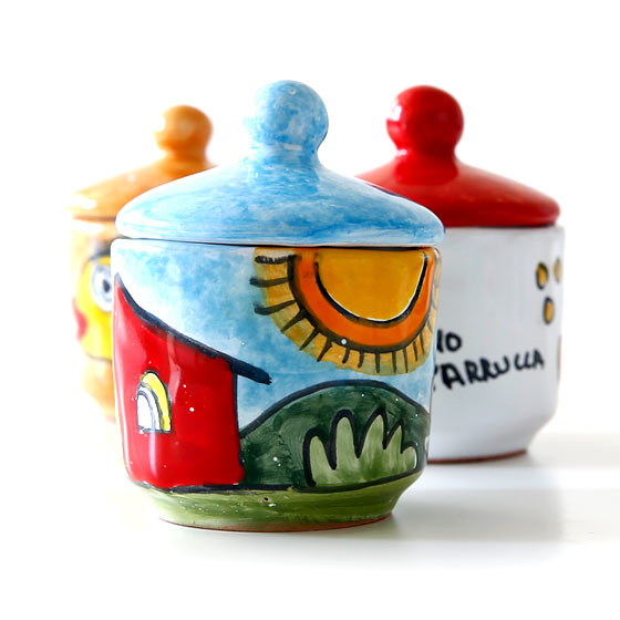 楽天市場】シチリア産世界に一つ！ニーノパルッカ陶器のスパイスポッド