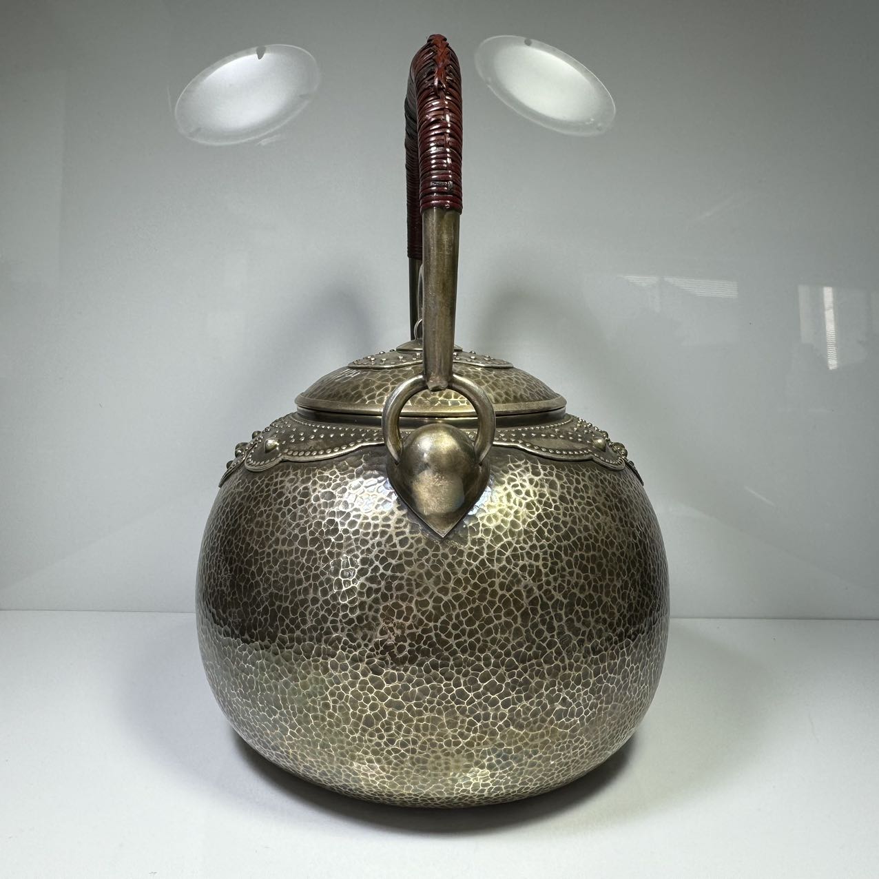 楽天市場】純銀細工 手作り 名越昌晴 秀逸作 鳳凰口彫宝珠形 煎茶道具