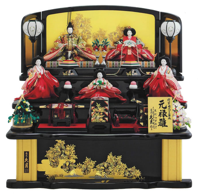 楽天市場】雛人形 久月 ひな人形 雛 三段飾り 五人飾り ワダエミ監修