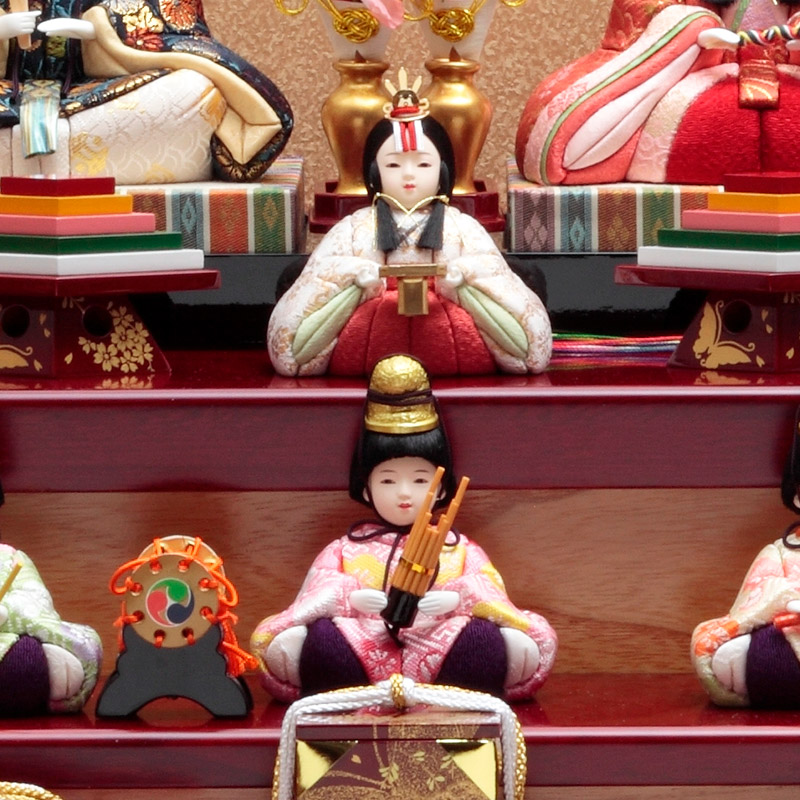 楽天市場】雛人形 久月 コンパクト ひな人形 雛 木目込人形飾り 収納