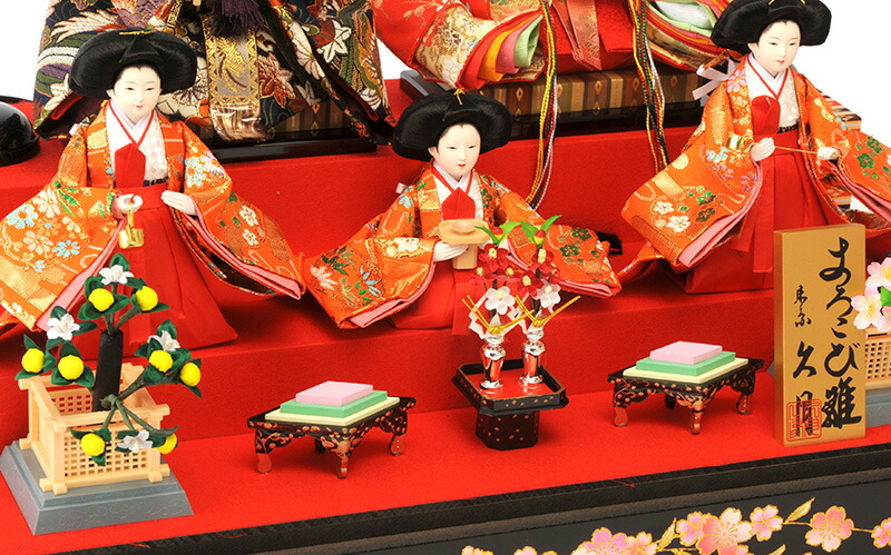 楽天市場】雛人形 特選 久月 ひな人形 雛 ケース飾り 五人飾り