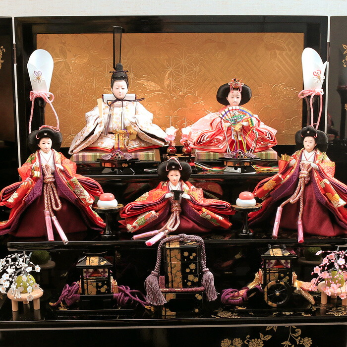 楽天市場】【 雛人形 三段飾り コンパクト 小桃雛】【 デザイン