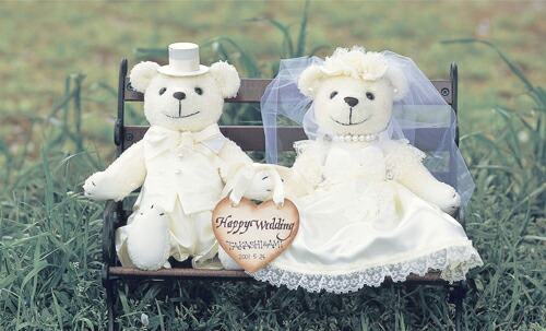 楽天市場】ウェルカムボードにもなるウェディングベア完成品（クリーム