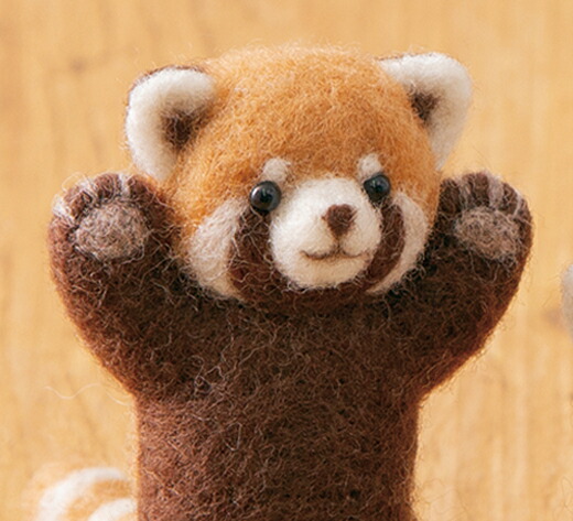 作家さま レッサーパンダのぬいぐるみ テディベア ハンドメイド 英国