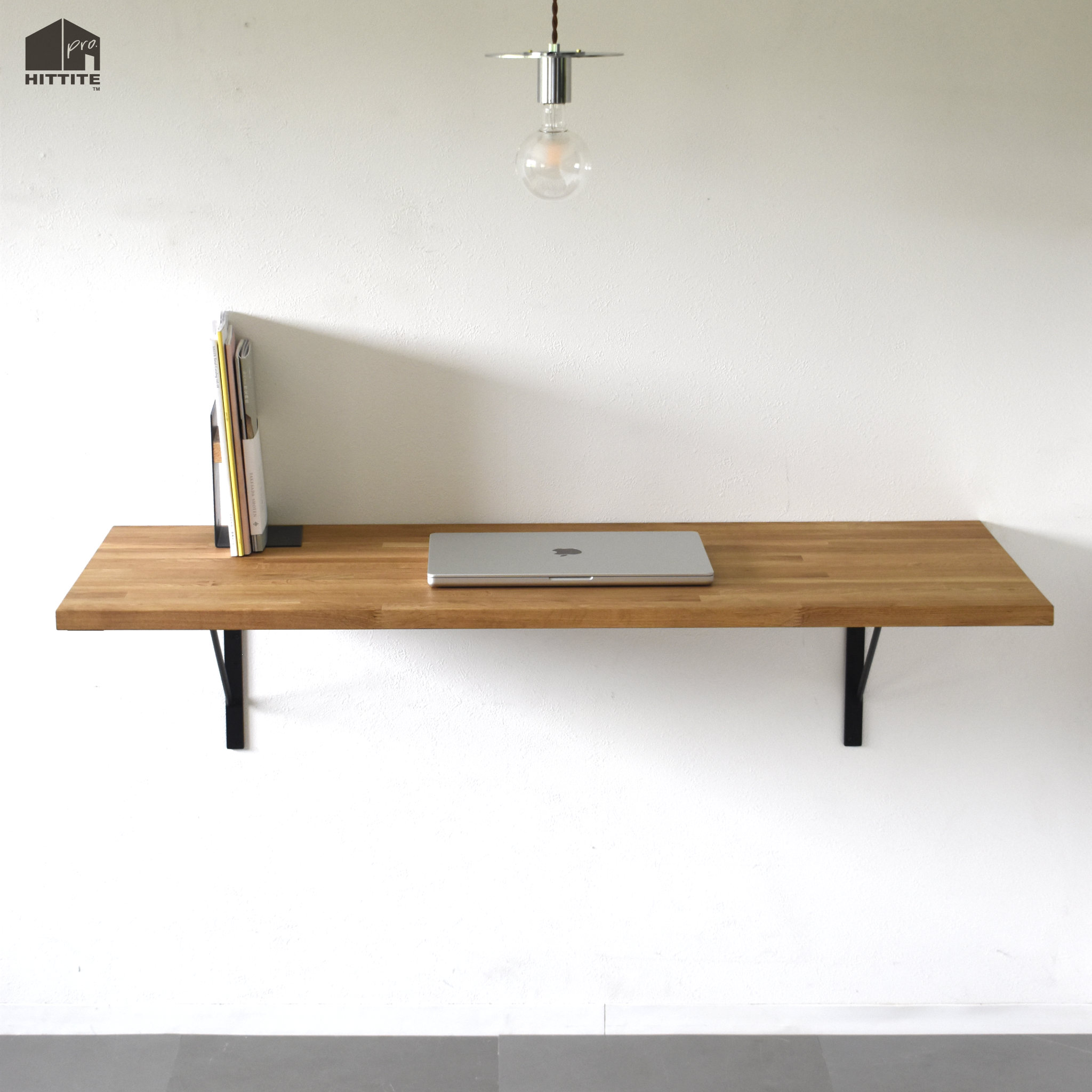 楽天市場】【奥行き40cm】【天板ナチュラル】壁付けカウンターテーブル