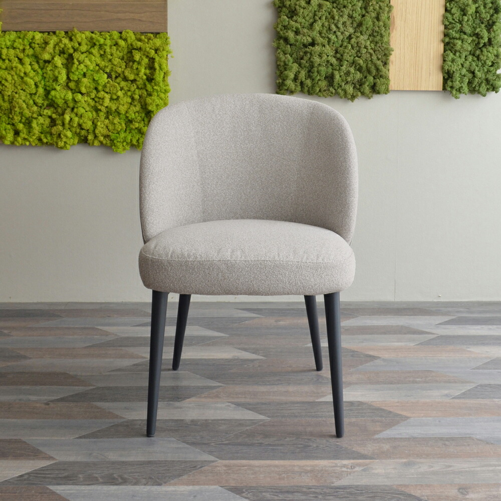 楽天市場】アモル チェア 一人掛け 1人 ファブリック 布製 グレー 革