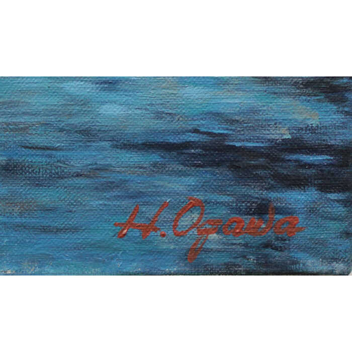 楽天市場】絵画 小川博 油絵・油彩画 『外国風景』 川 建造物 橋 空 街