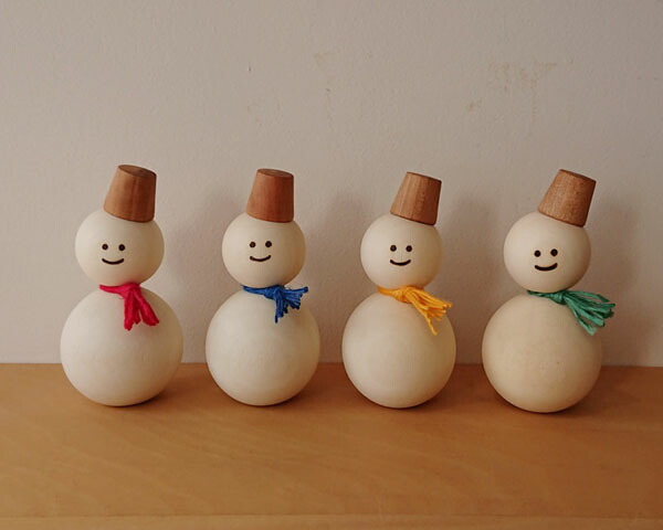 楽天市場】雪だるま【ギフト】 北海道 木製品 木製 木のおもちゃ 木の