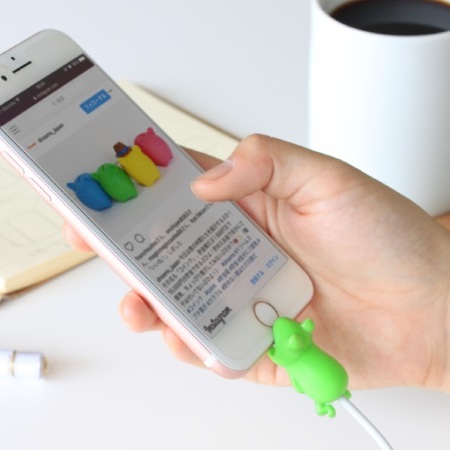 楽天市場】iPhone純正ケーブル用アクセサリー！CABLE BITE（ケーブル