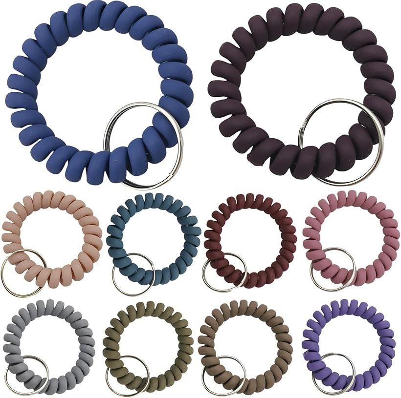 楽天市場】キーホルダー キーバンド コイルブレスレット ロッカー