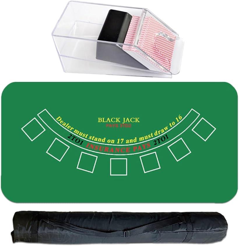 楽天市場】ブラックジャック マット カジノ カードシュー シューター