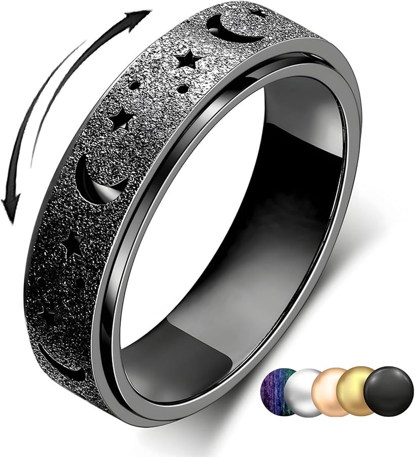 楽天市場】リング フィジェットリング ステンレス 指輪 ペアリングにも