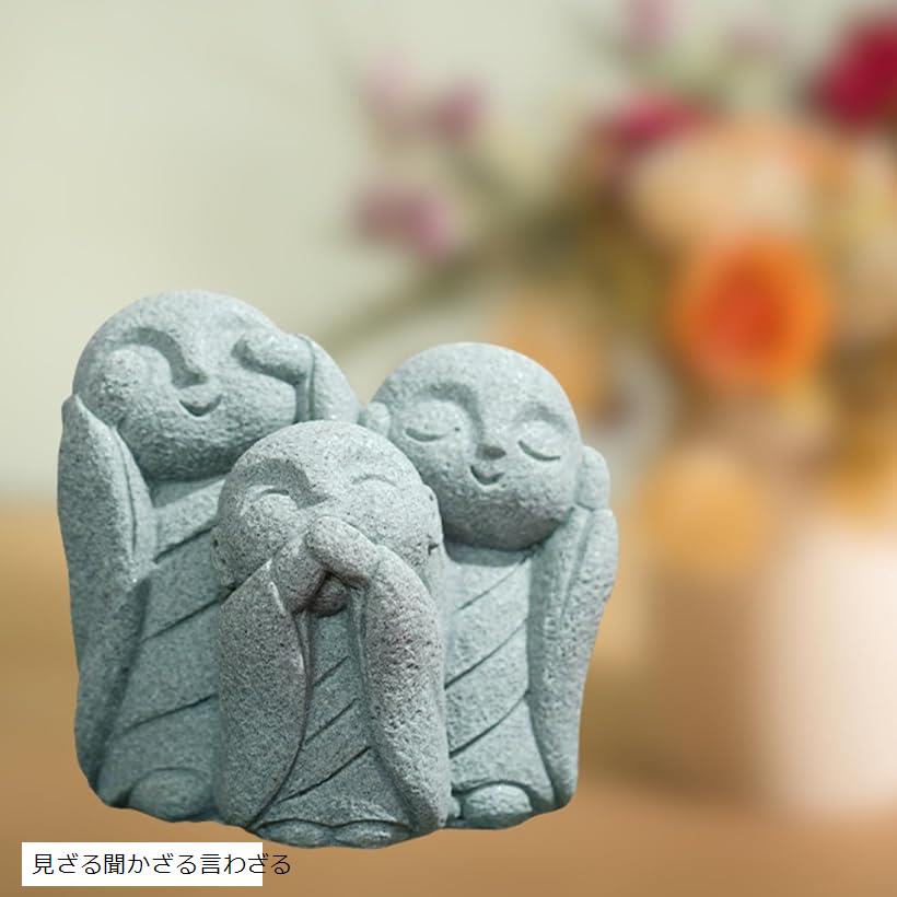 楽天市場】お地蔵さん 置物 ミニ 可愛い 御影石 お地蔵様 癒し 仏像