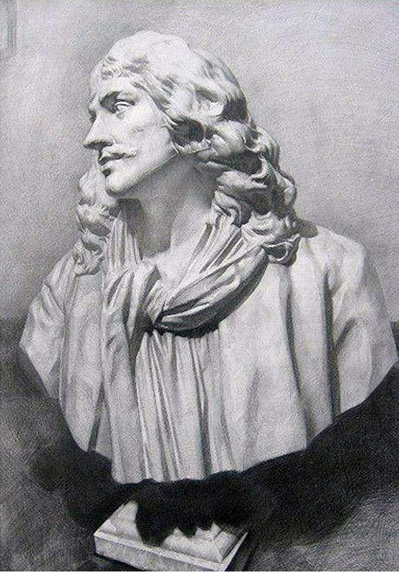 楽天市場】自宅が美術館 石膏風人物像 15cm モリエール : ホリック