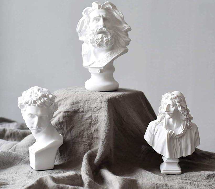 楽天市場】自宅が美術館 石膏風人物像 15cm モリエール : ホリック