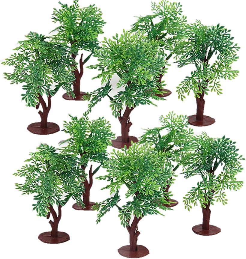 楽天市場】ジオラマ樹木 モデルツリー 10本セット 10cm プラスチック