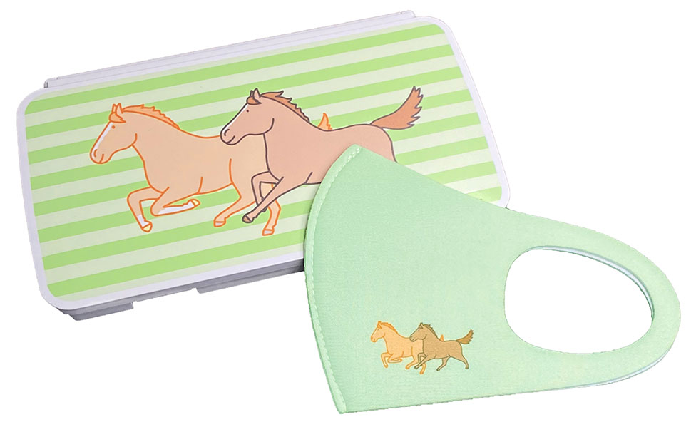 楽天市場】ツインホース・抗菌仕様マルチケース おがわじゅりイラスト