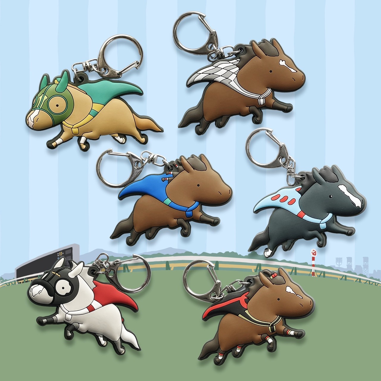 楽天市場】ゴールドシップ ぷっくりラバーキーホルダーjajaumant