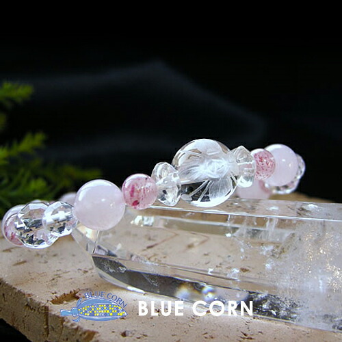 楽天市場】パワーストーン ブレスレット ストロベリークォーツ ローズ