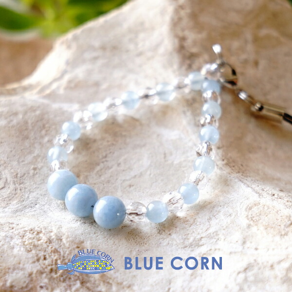 楽天市場】アクアマリン 水晶 パワーストーン 天然石 携帯ストラップ