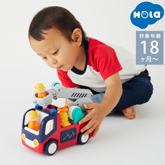 楽天市場】Hola Toys オラトイズ 音がいっぱい！自分で走るしょうぼう