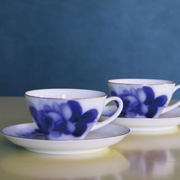 楽天市場】【大倉陶園】ブルーローズ（8211） ティー・コーヒー碗皿