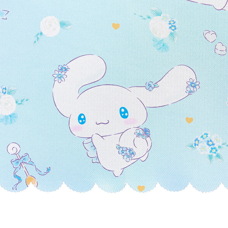 楽天市場】シナモロール カフェカーテン 3級遮光 フラワーティータイム