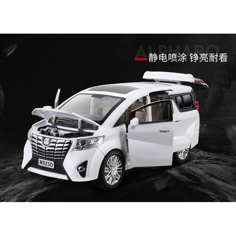 楽天市場】1/24 トヨタ アルファード ダイキャストカー 黒 ブラック