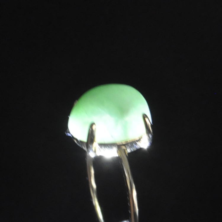 楽天市場】糸魚川翡翠指輪 ひすい指輪 天然翡翠リング ジェイダイト 9