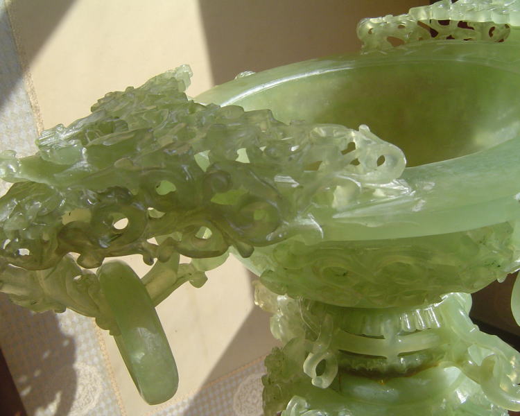 楽天市場】【中国産翡翠置物 翡翠 お宝 6.8kg 天然石 インテリア 置物