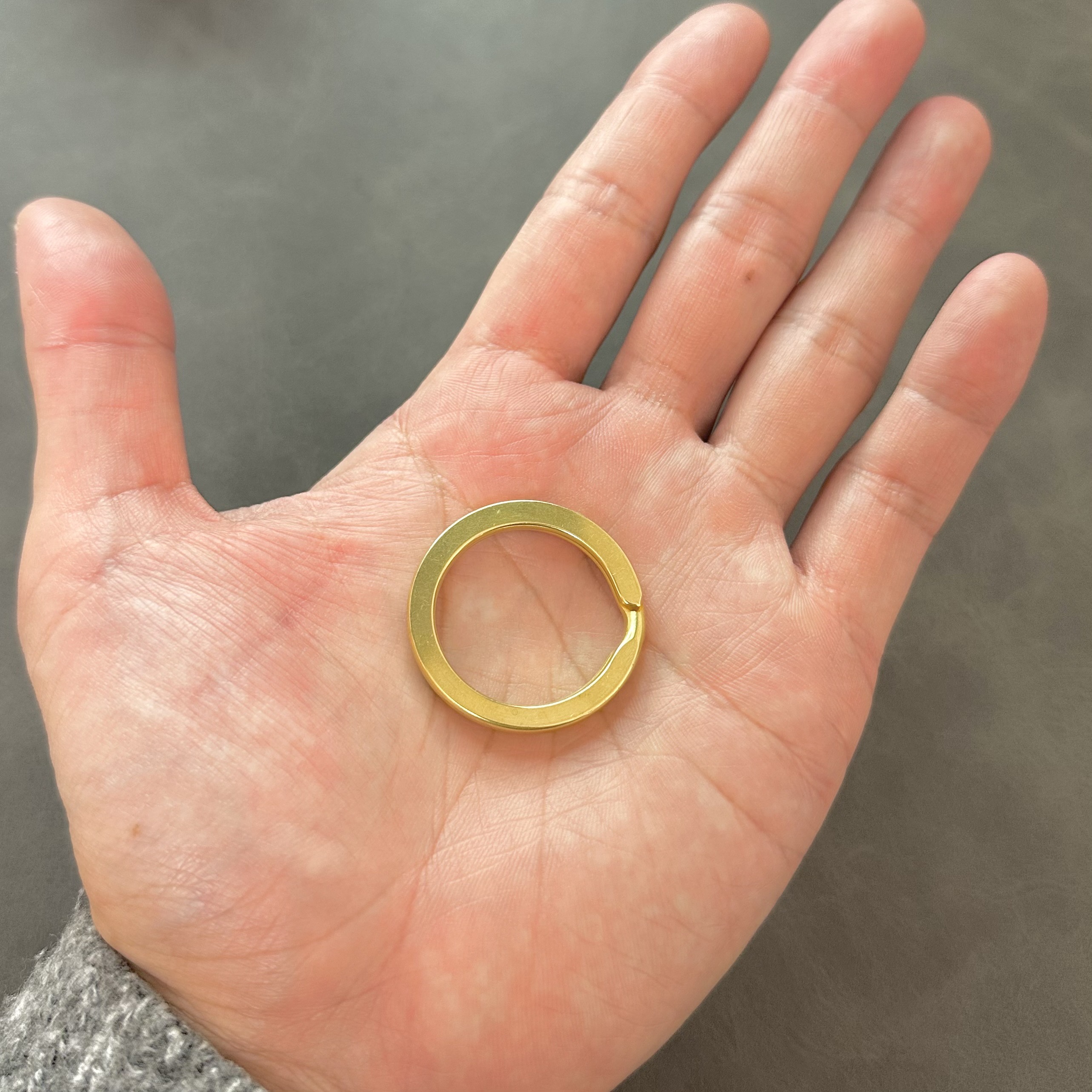 楽天市場】【P5倍！2/23(月)9:59まで】真鍮 平押し二重リング 【 100個