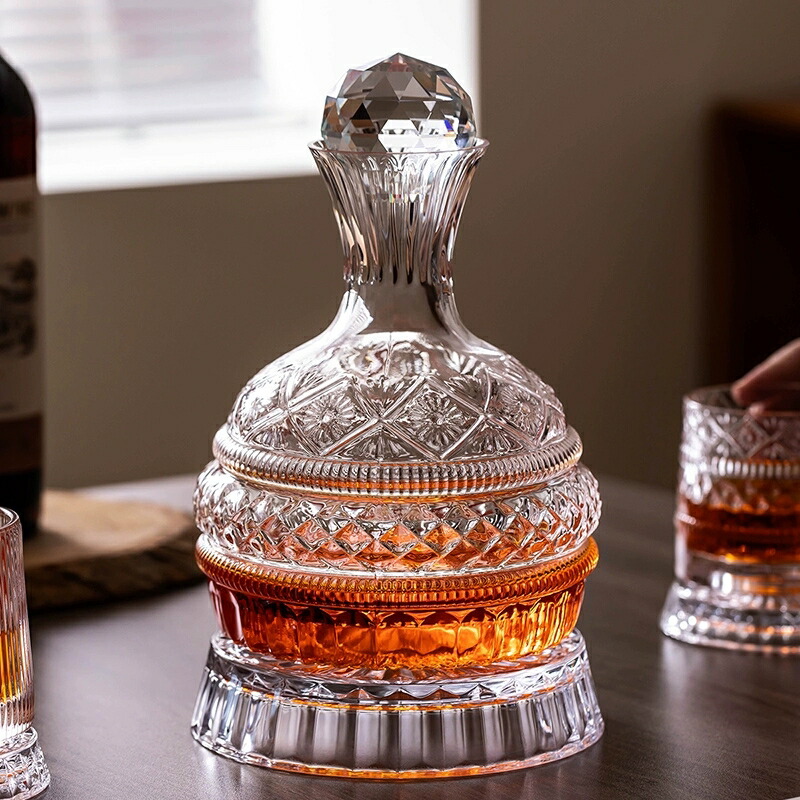 楽天市場】回転する 星 ワインデキャンタ ワインデカンタ ワインボトル