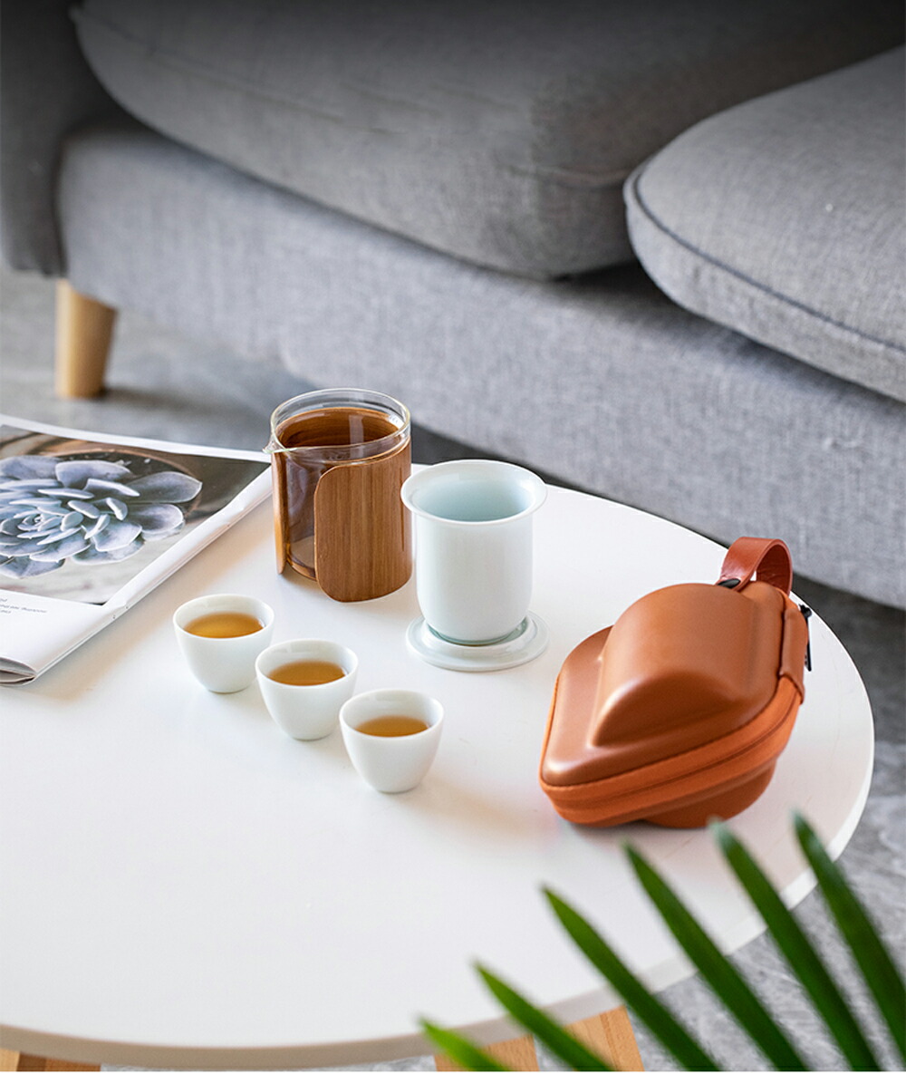 楽天市場】影青・竹 茶器セット 青白磁 小 宝瓶 急須 湯呑 片口 3客