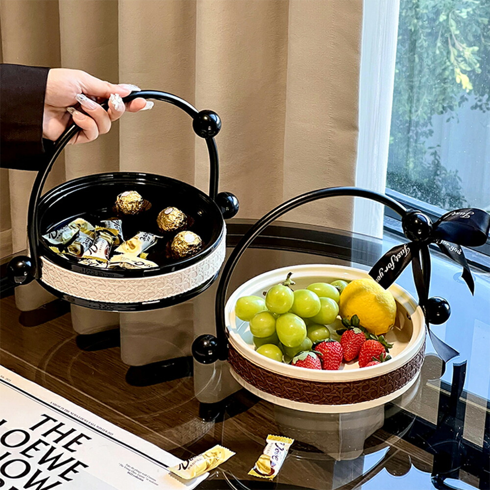 楽天市場】モダンな表情 フルーツバスケット お菓子入れ ボウル 卓上