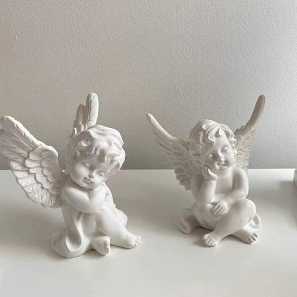 楽天市場】IwaiLoft 天使 置物 彫像 白 オブジェ ガーデンオブジェ