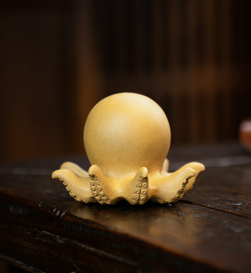 楽天市場】IwaiLoft 小さなタコの置物 宜興紫砂 陶器 茶寵 工芸品