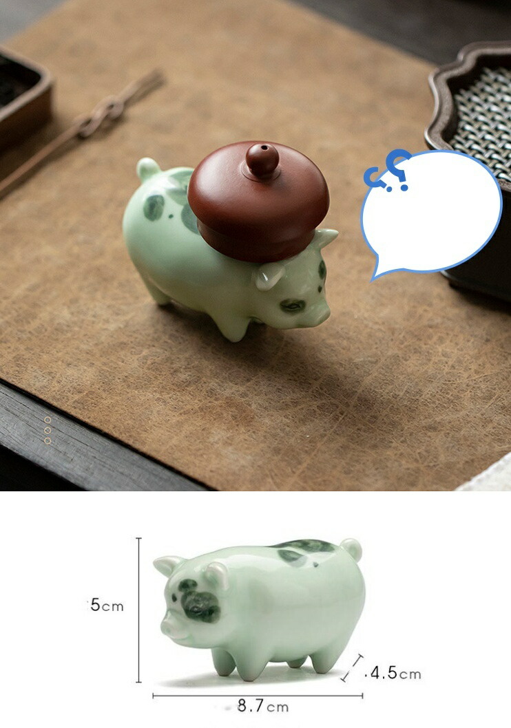 楽天市場】IwaiLoft こぶたの置物 豚 陶磁器 おしゃれ 手作り オブジェ