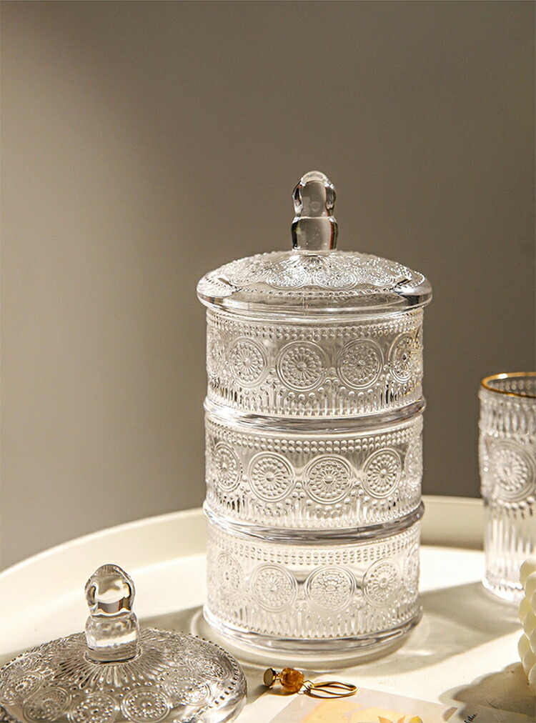 楽天市場】懐かしいけど新しい！向日葵 ガラス容器 透明 丸形 ガラス