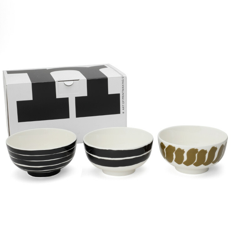 楽天市場】マリメッコ ヒュライリュ ボウル 3個セット ブラック