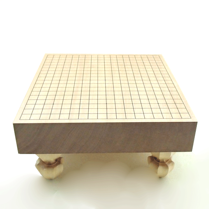 楽天市場】高級囲碁盤セット 新榧（しんかや）3寸足付一枚板碁盤竹と