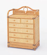 楽天市場】籐製タンス チェスト 収納だんす 引き出し 5段,高級ラタン