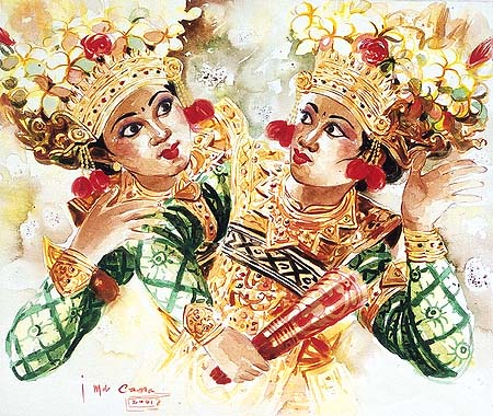 楽天市場】バリ絵画マデ・キャナ No.101b0025 : ふじた屋 あいランド